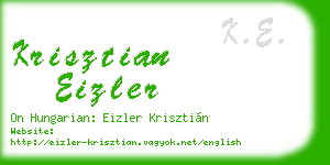 krisztian eizler business card